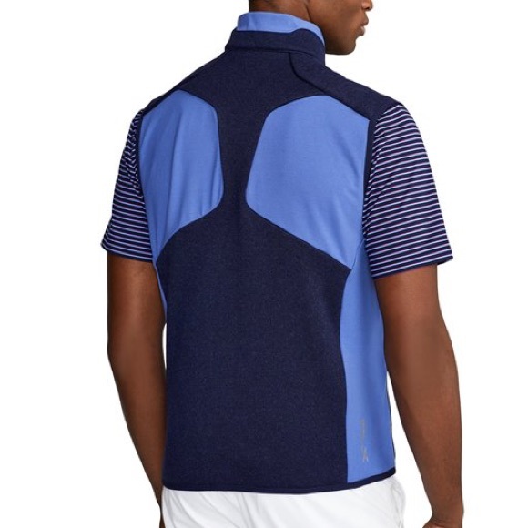 RLX Golf Terry-Paneled Fleece Color Blocked Vest sz M - Picture 2 of 13